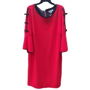 NWT Shelby & Palmer open bow bell sleeve dress